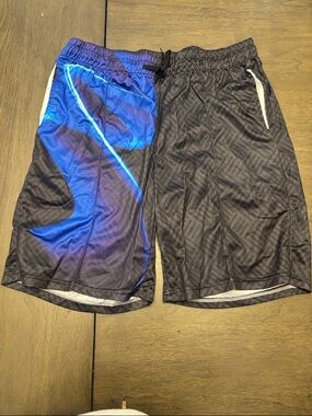Men's Performance Basketball Shorts in Black and Blue